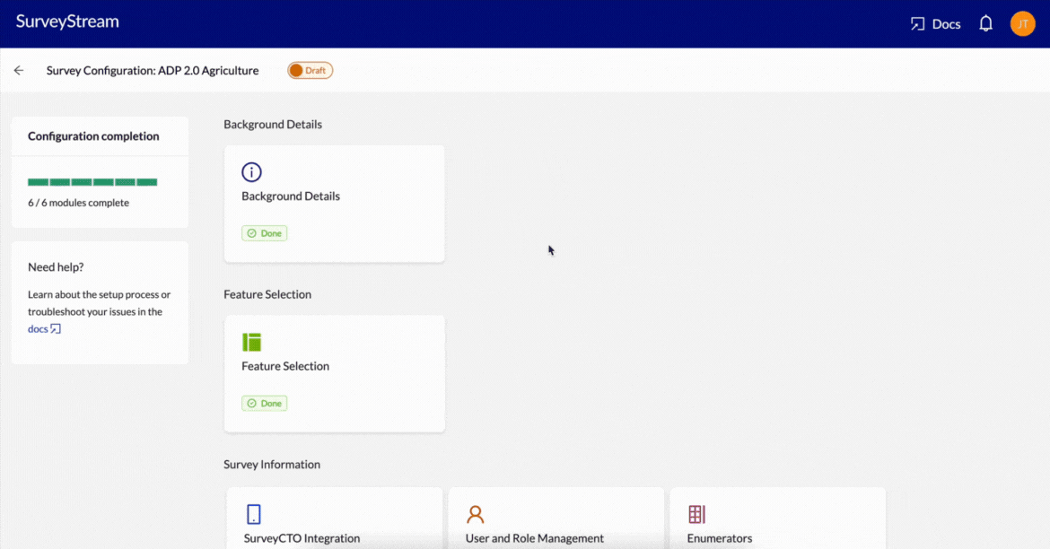 Emails Configuration - SurveyStream